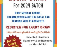 Free Clinical SAS Lucky Draw for B Pharmacy frehsers 2024