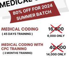 Medical coding 80% off for 2024 summer batch