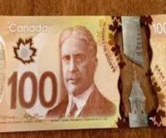 Buy Counterfeit CAD $100 Bills Online