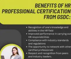 Benefits of HR Professional Certification from GSDC