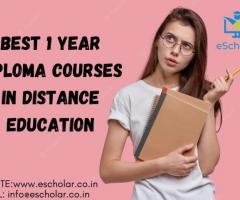 Best 1-year diploma courses in distance education
