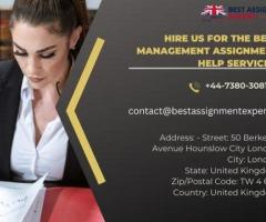 Hire us for the best management assignment help services