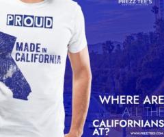 Show Your Love for California in Style with the Printed T-Shirt