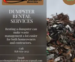 Take The Hassle Out of Waste Disposal in Denver With Ace Dumpsters of Hickory