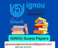 We get you 90% plus marks in your IGNOU guess paper
