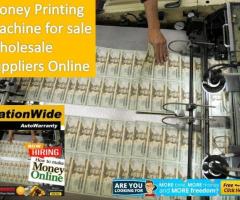 Money Printing Machine for Sale